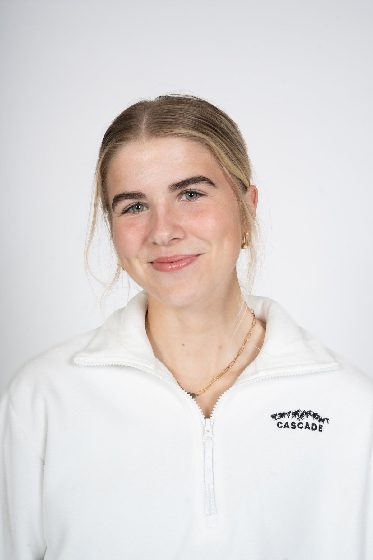 Cascade Horizon Half-Zip Fleece in White — alternate view