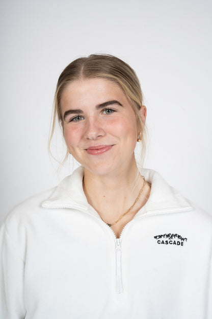 Cascade Horizon Half-Zip Fleece in White — alternate view