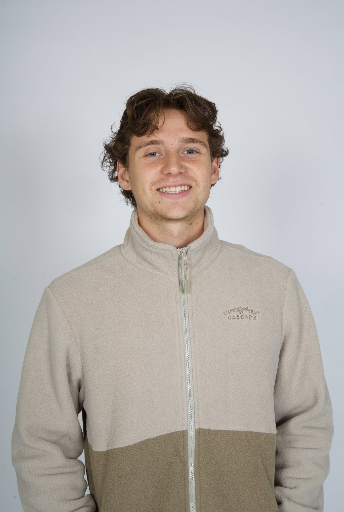 Cascade Horizon Half-Zip Fleece in Tan — alternate view