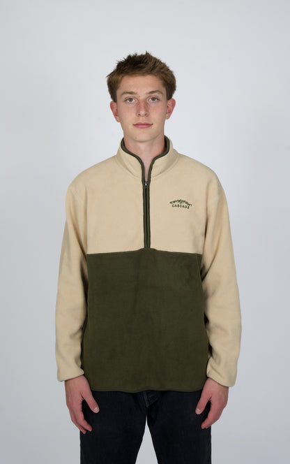 Cascade Horizon Half-Zip Fleece in Walnut — alternate view