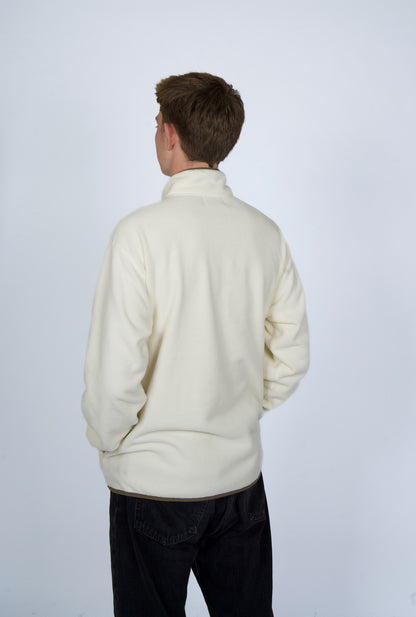 Cascade Horizon Half-Zip Fleece in Vanilla Bean — back view